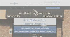 Desktop Screenshot of drmillschiropractic.com